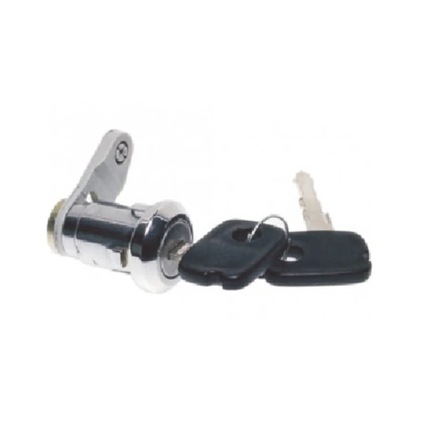 Cilindro de Fechadura da Porta CHEVROLET - GM CHEVETTE Lado Esquerdo Cromado com Chave - DISK BOR F177840115