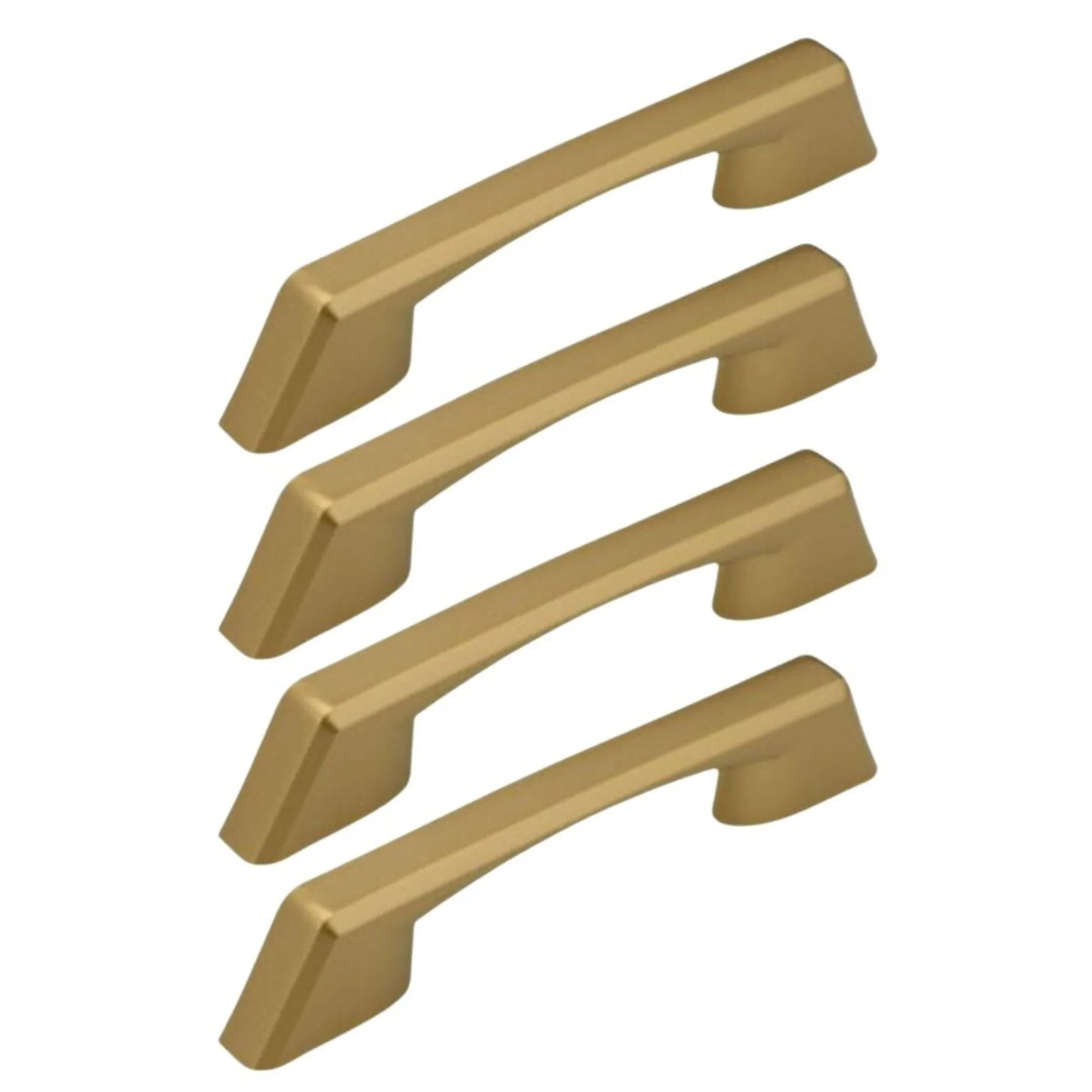 Kit 4 Peças Puxador Ares 96/128mm - Dourado