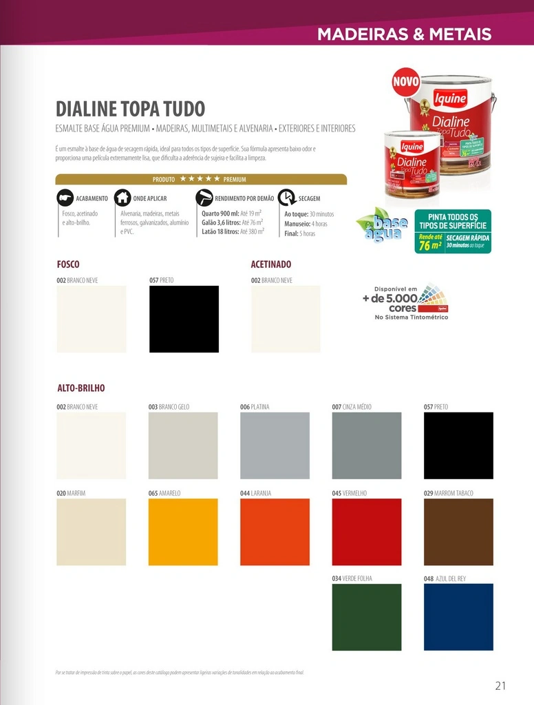 Dialine Topa Tudo Acetinado Branco Gelo 3,6l - Iquine
