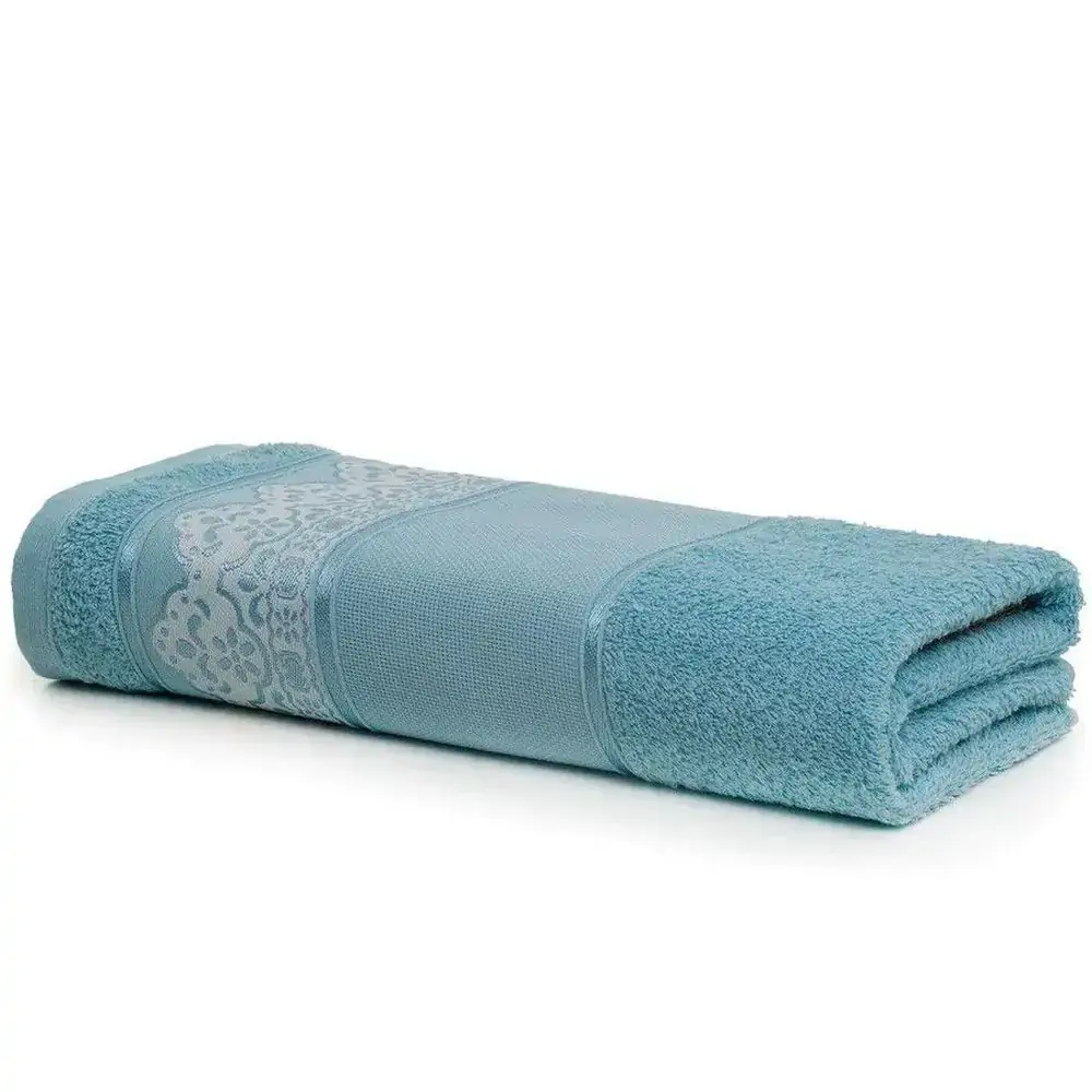 Toalha Jacquard Banho Pinta E Borda 100 Alg Lilas