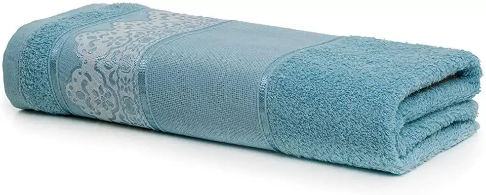 Toalha Jacquard Banho Pinta E Borda 100 Alg Pisc