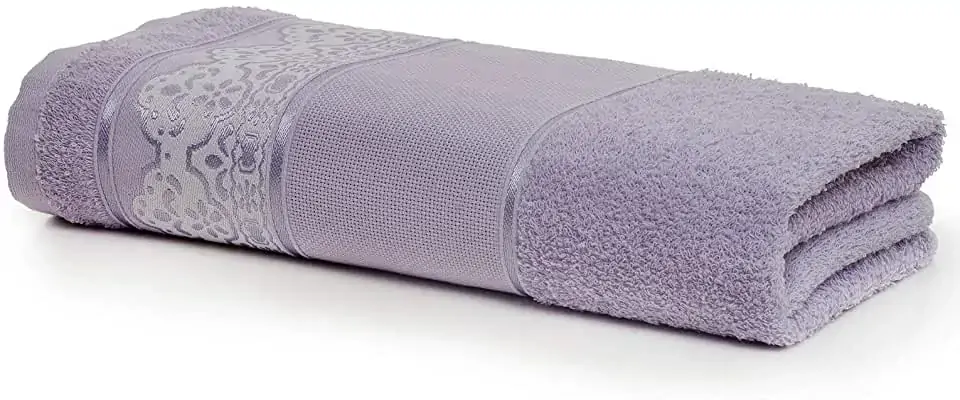 Toalha Jacquard Rosto Pinta E Borda 100 Alg Lilas