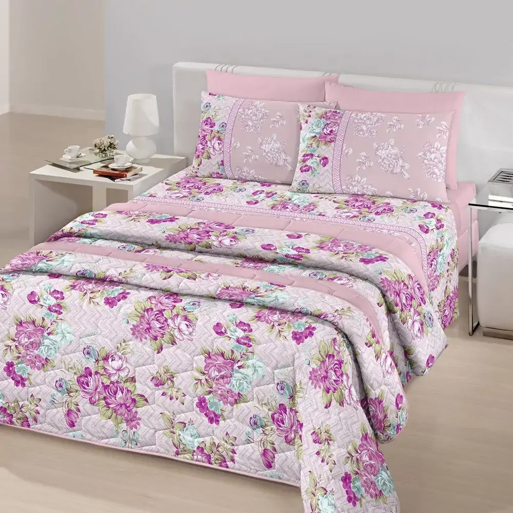 Edredom Santista Royal Plus Ana Casal Rose Un