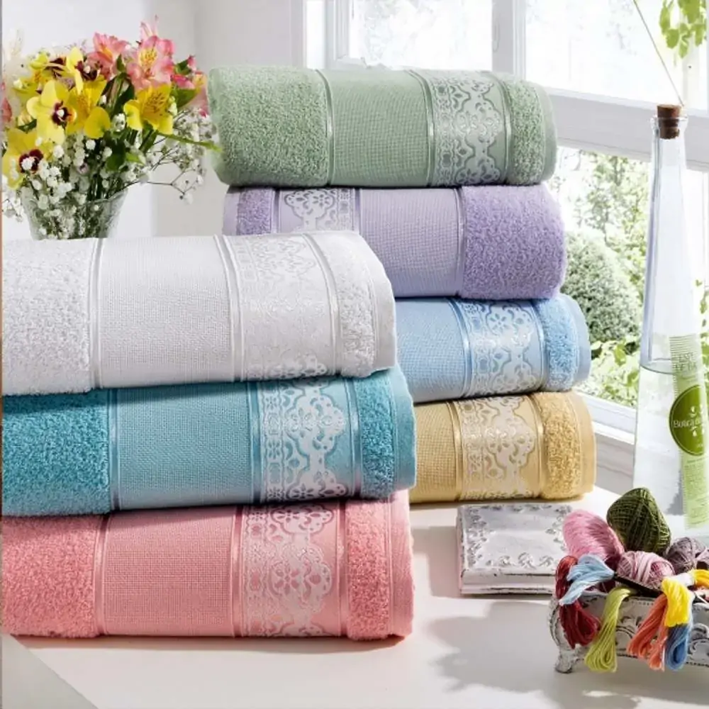 Toalha Jacquard Banho Pinta E Borda 100 Alg Br