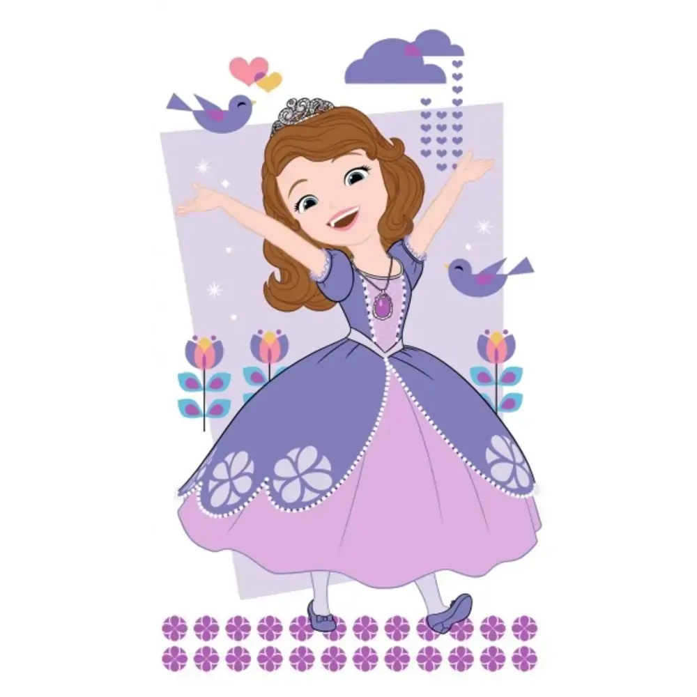 Toalha Estampada Banho Disney Sofia Friends