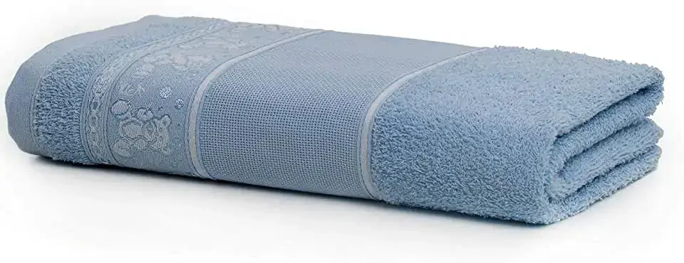 Toalha Jacquard Banho Pinta E Borda 100 Alg Teddy Hort