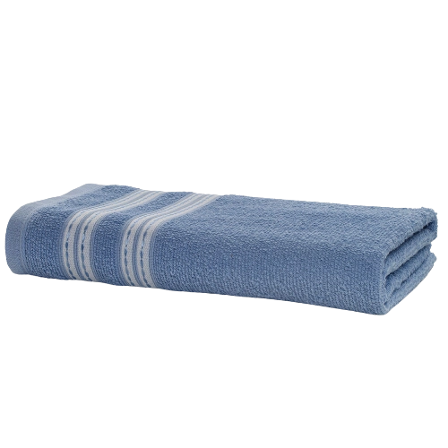 Toalha Tingida Banho Enxuta 100 Algodao Anita Azul Claro