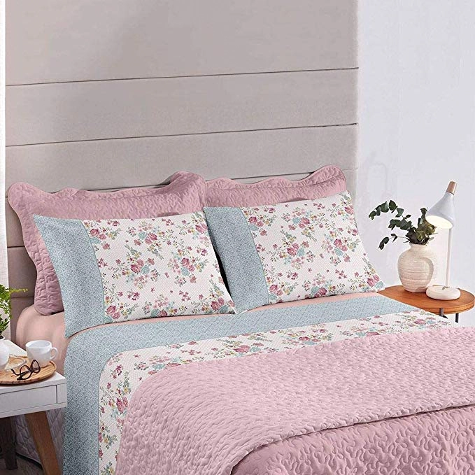 Jogo Cama Santista Casal Wendy Rosa Un