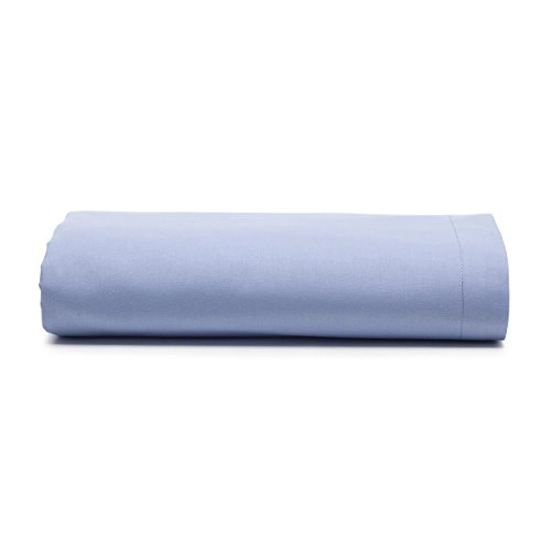 Lençol Com Elástico Solteiro Santista Prata 150 Fios Azul