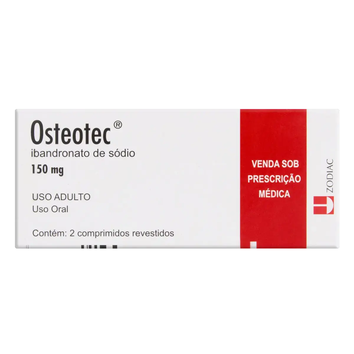 Osteotec 150mg Zodiac Caixa 2 Comprimidos Revestidos