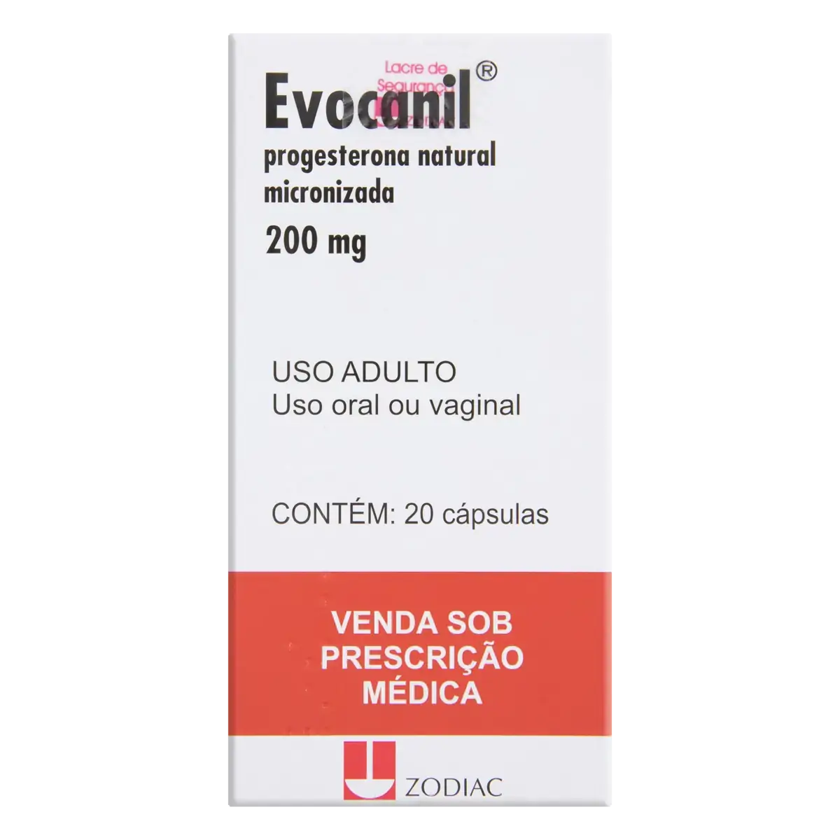 Evocanil 200mg Zodiac Caixa 20 Cápsulas