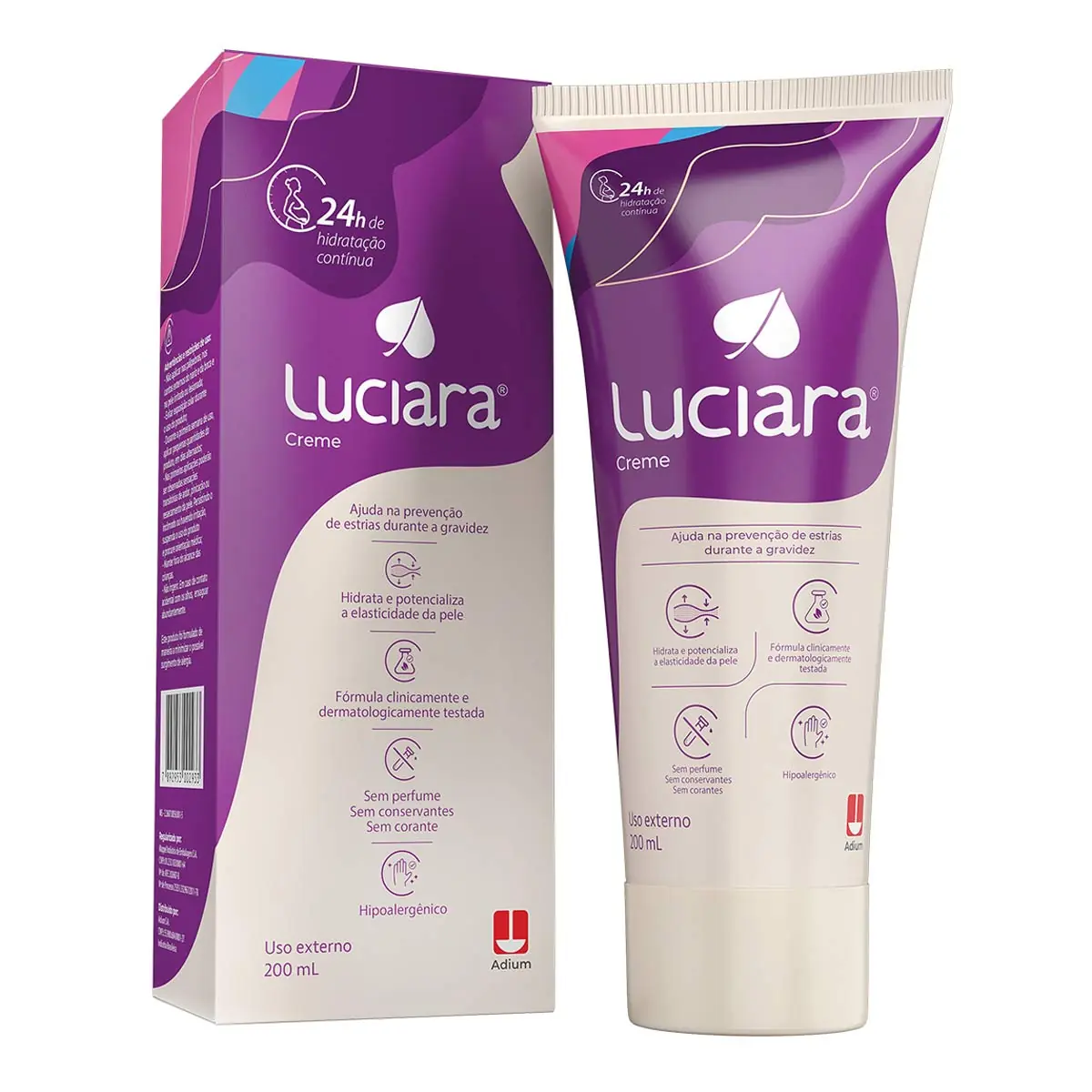 Creme Sem Perfume Luciara Caixa 200ml