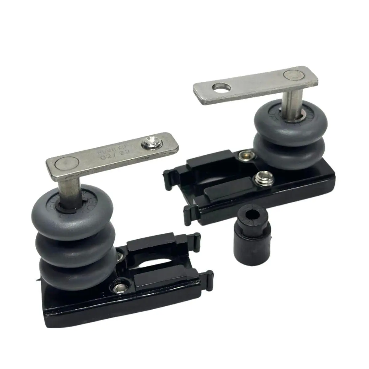 Kit Roldanas Pivo Soft Abs Inox Envidracamento Sacada