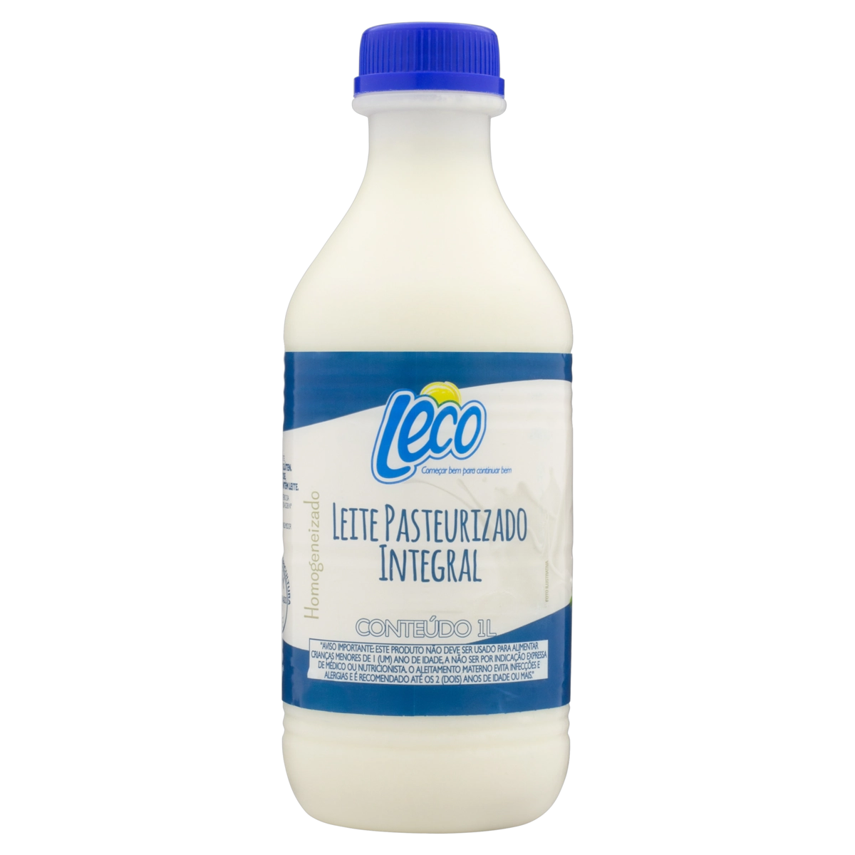 Leite Pasteurizado Homogeneizado Integral Leco Garrafa 1l