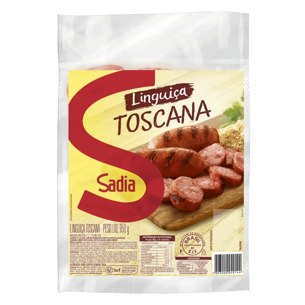 Linguiça Toscana SADIA 950g
