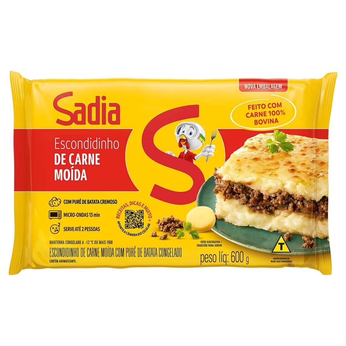 Escondidinho de Purê de Carne SADIA Caixa 600g