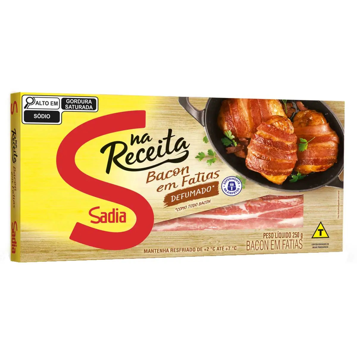Bacon Defumado em Fatias SADIA 250g