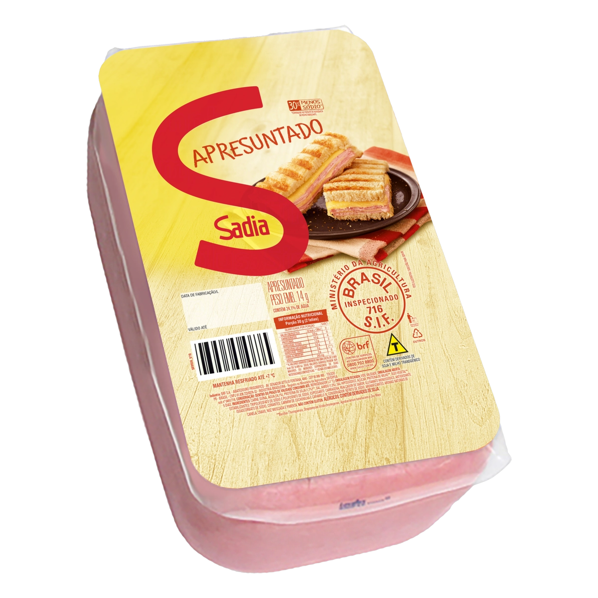 Apresuntado Peça Sadia 3,5kg