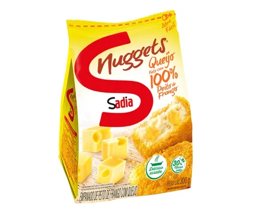 Empanados De Frango Nuggets Com Queijo Sadia 300g