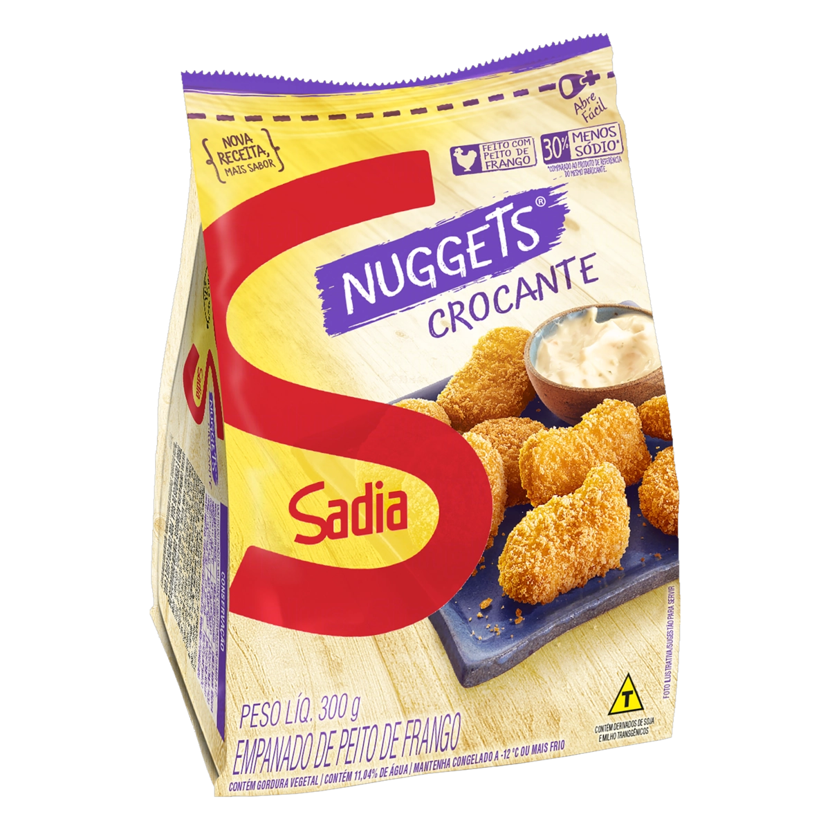 Empanados De Frango Nuggets Crocante Sadia 300g