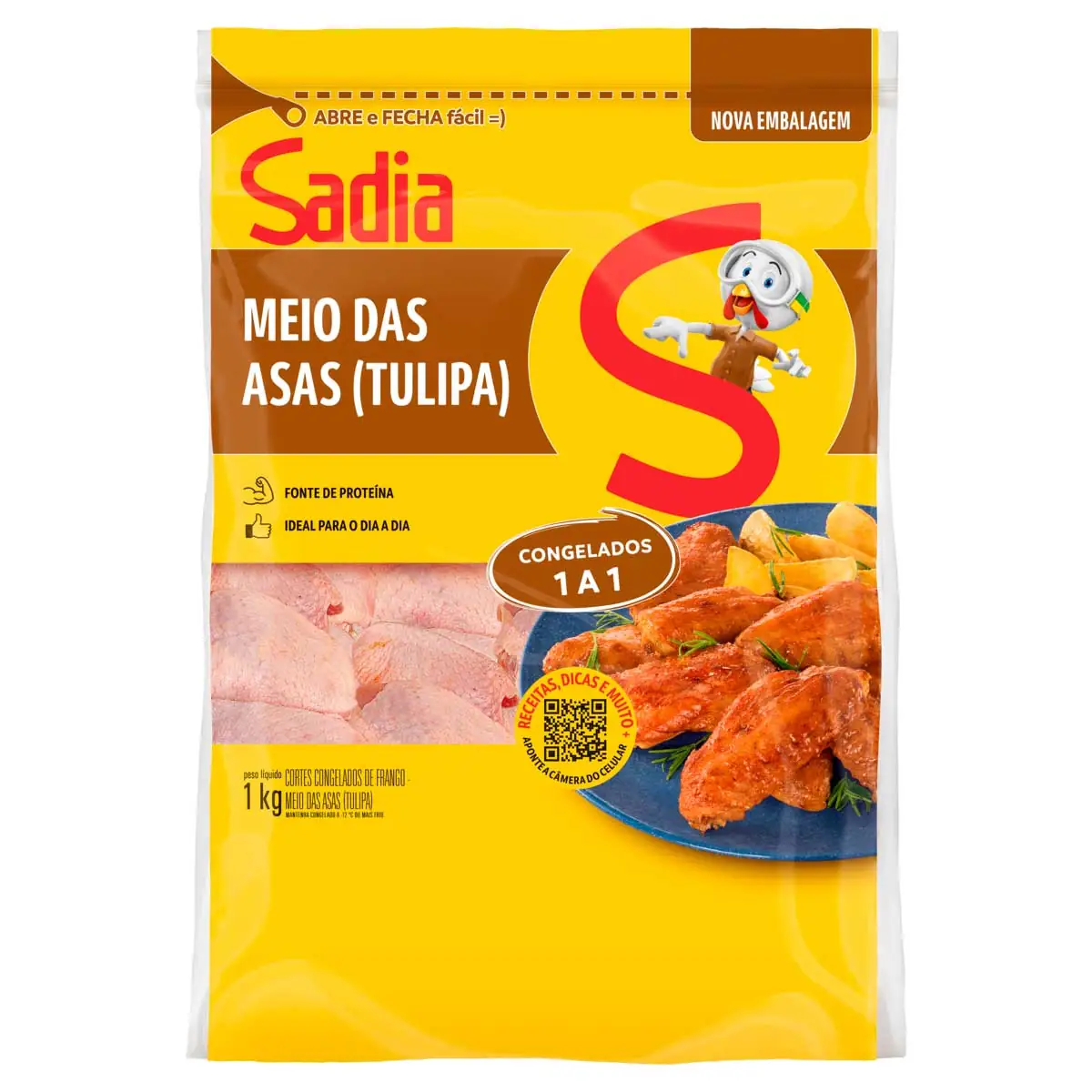 Meia Asa Frango Congelado Sadia 1 Kg