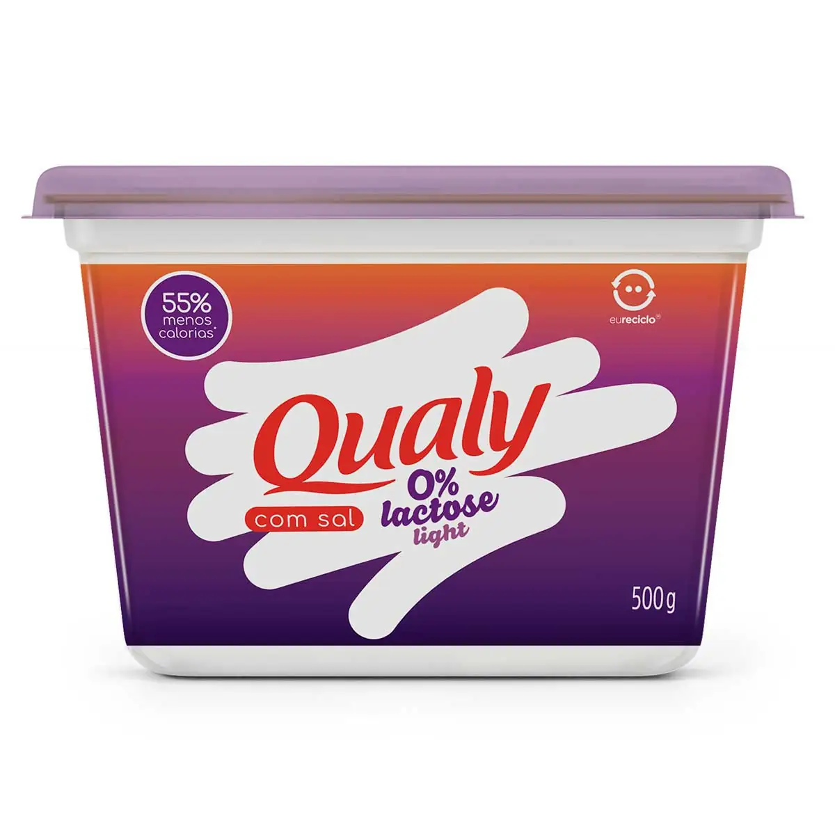 Margarina com Sal Light Zero Lactose QUALY Pote 500g