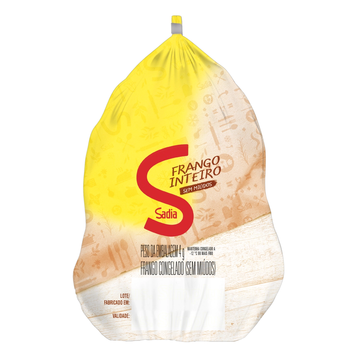 Frango Congelado Inteiro Sem Miúdos Sadia