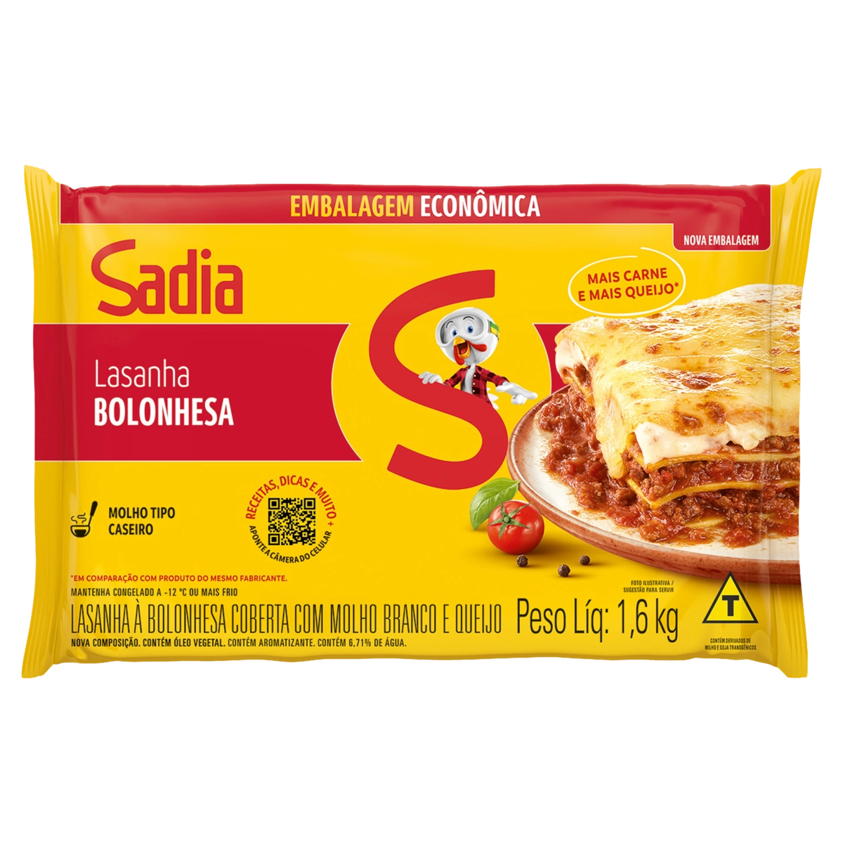 Lasanha à Bolonhesa SADIA 1,6kg