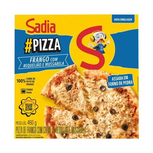 Pizza Frango Com Requeijão E Mussarela Sadia Caixa 460g