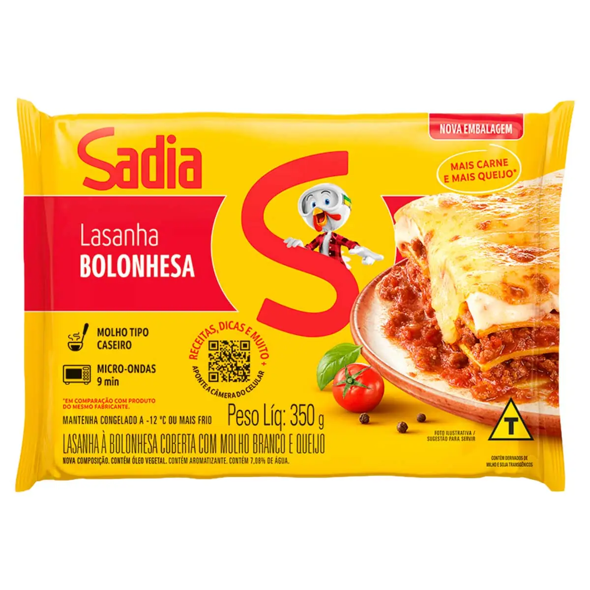 Mini Lasanha à Bolonhesa SADIA Caixa 350g