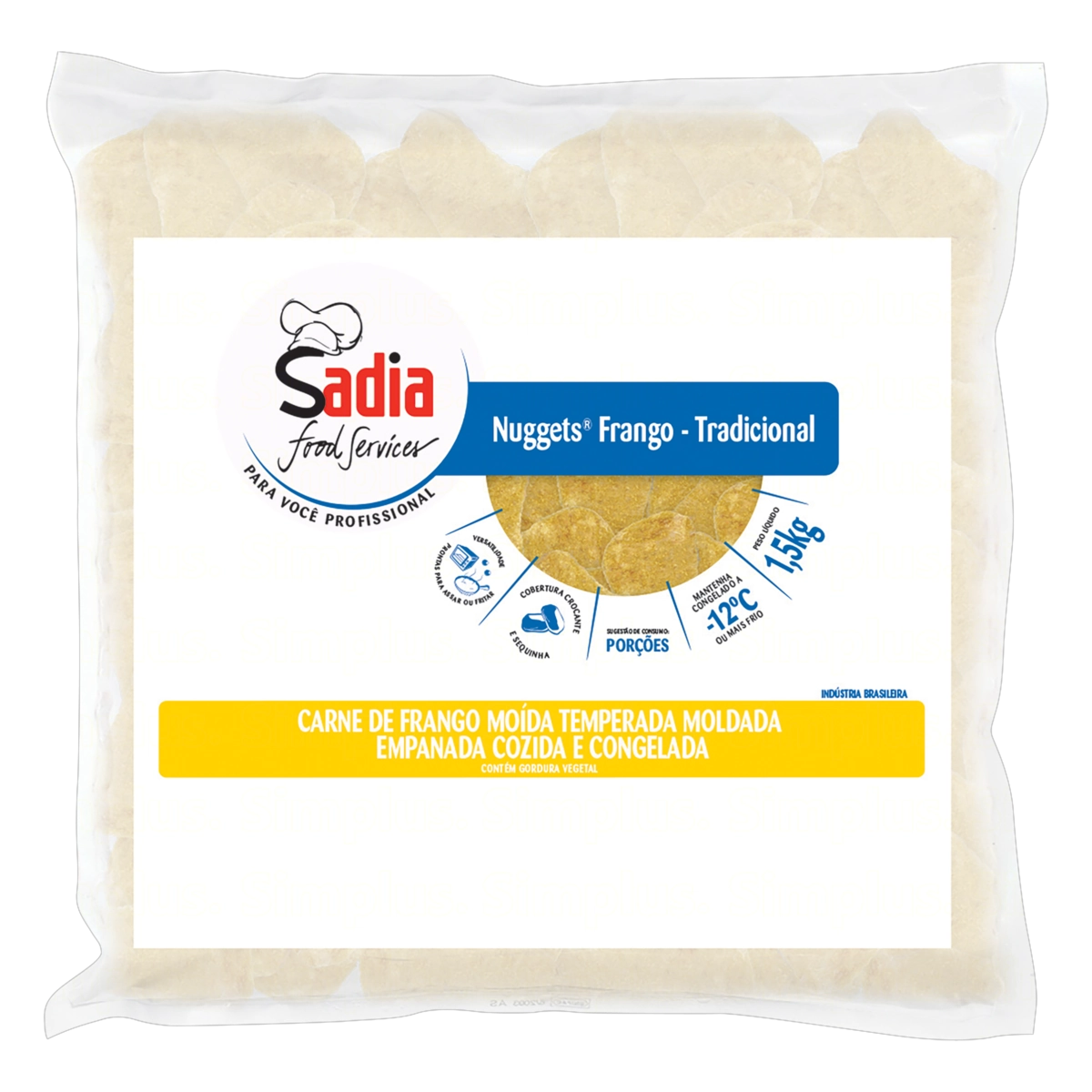 Empanado De Frango Sadia Versatilidade Pacote 1,5kg
