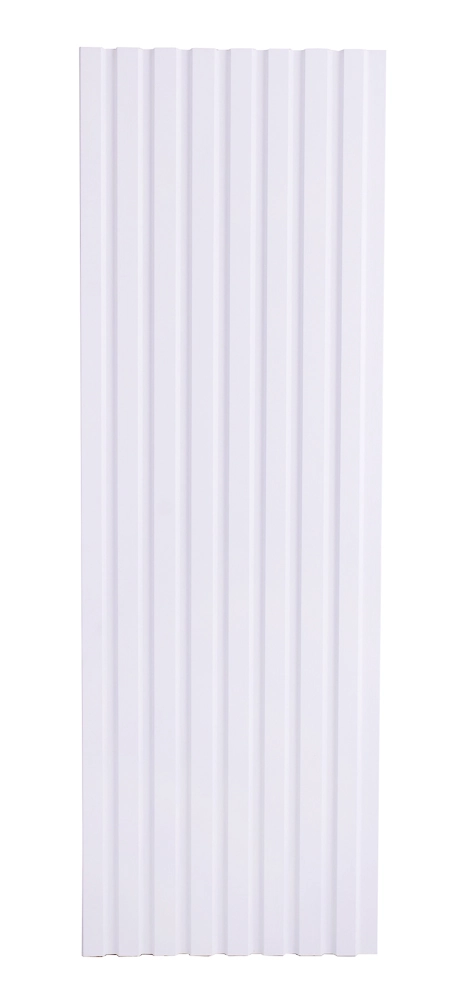 Painel Ripado Frieze Branco 2750 X 455 X 9mm Caixa Com 4 Painéis - 5m2