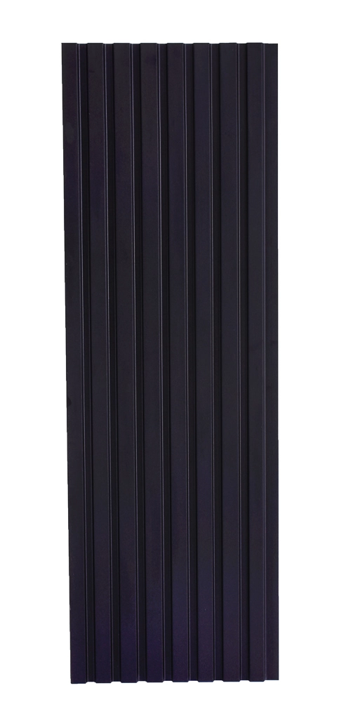 Painel Ripado Frieze Preto 2750 X 455 X 9mm Caixa Com 4 Painéis - 5m2