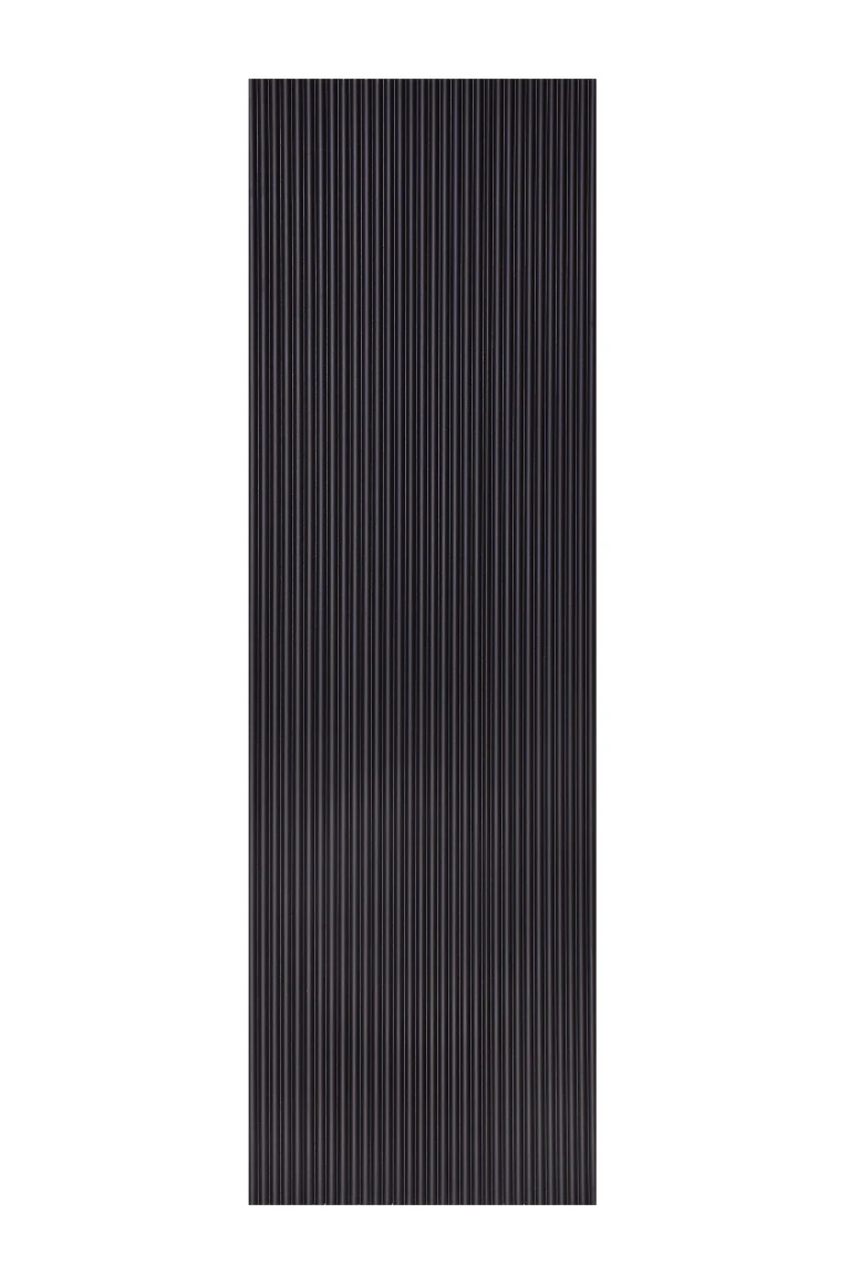 Painel Ripado Canelado-ondulado Preto 2750 X 445 X 9mm Caixa Com 2 Painéis - 2,5m2