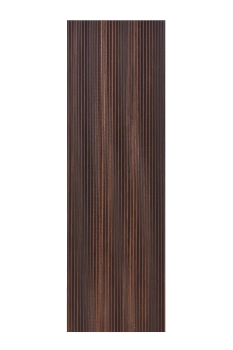 Painel Ripado Canelado-ondulado Tabaco 2750 X 445 X 9mm Caixa Com 2 Painéis - 2,5m2