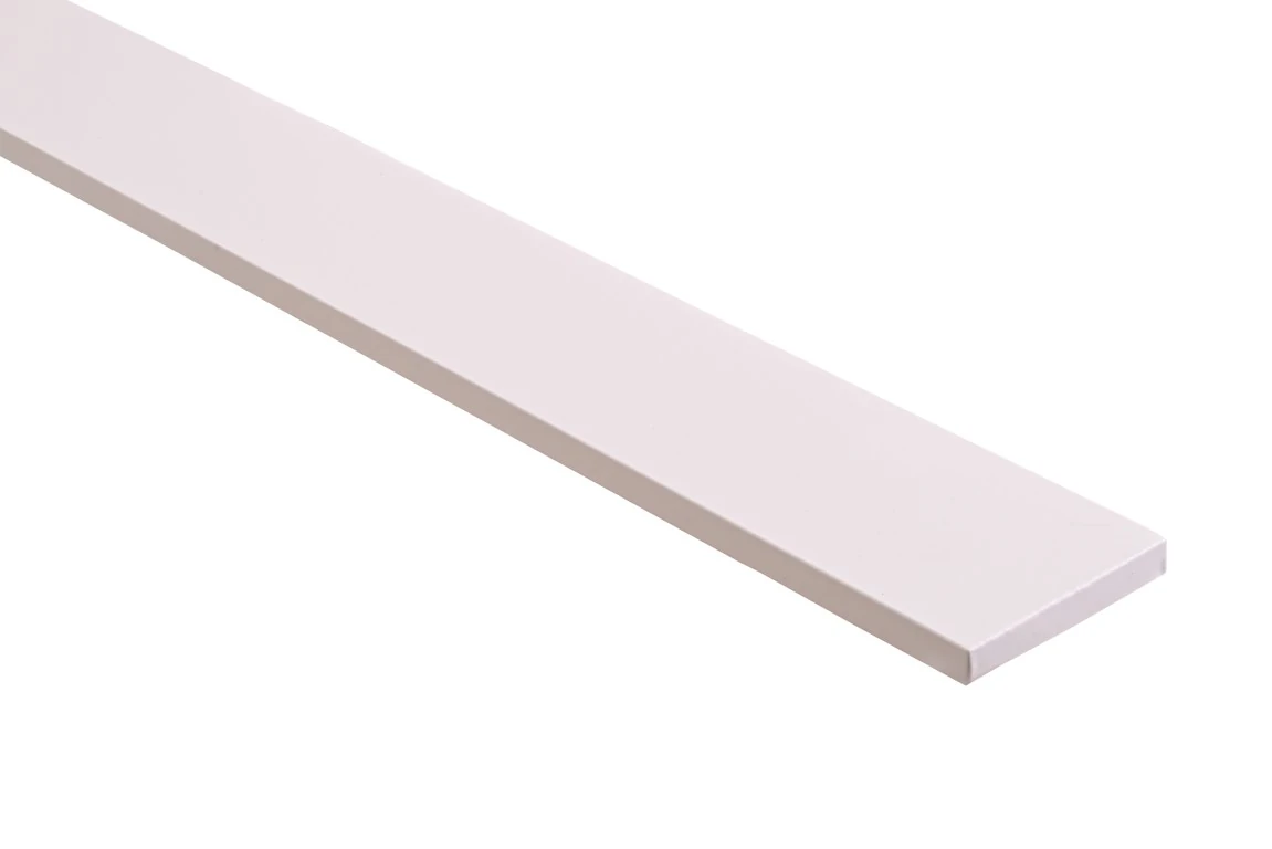 Barra De Acabamento Branca 2750 X 70 X 9mm - 1 Par