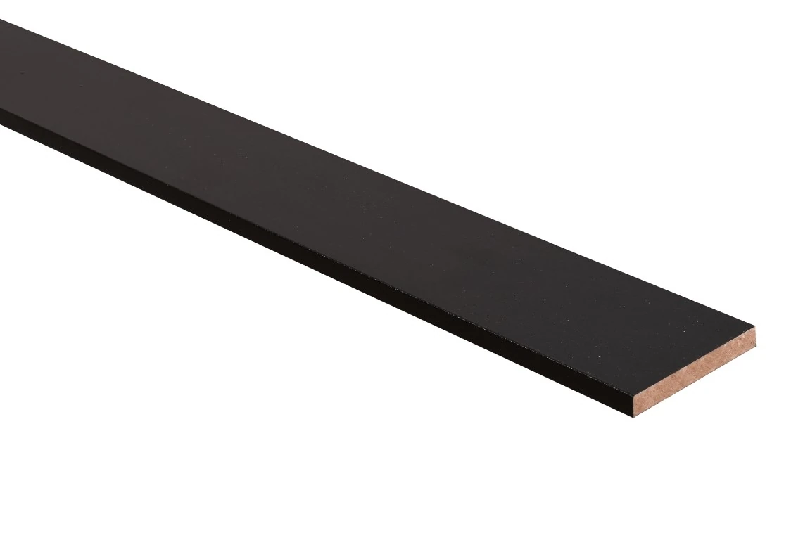 Barra De Acabamento Preto 2750 X 70 X 9mm - 1 Par