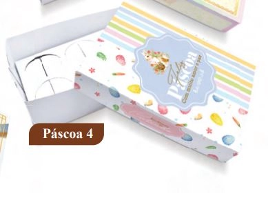 Caixa Brigadeiro 6 Doces Pascoa 4 Emp Box