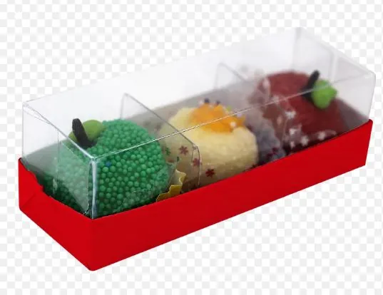 Caixa Brigadeiro 3 Doces Vermelho C/tampa Embut Emporio