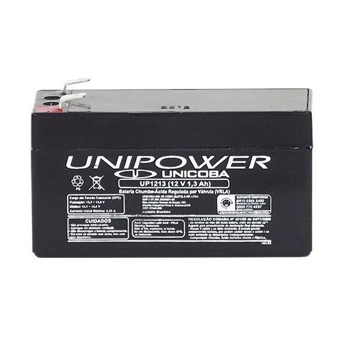 Bateria Chumbo ácida Selada 12v/1.3a Up1213 Unipower