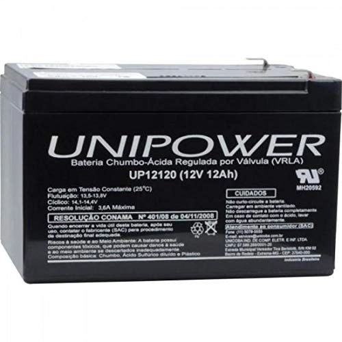 Bateria De Chumbo ácida Selada 12v 12a Up12120 Unipower