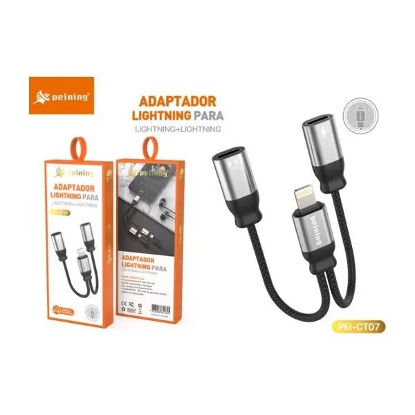 Adaptador 1 Iphone/ 2 Iphone - PEINING PEICT07