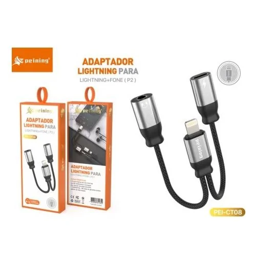 Adaptador 1 Iphone P/ 1 Iphone + 1 P2 - PEINING PEICT08
