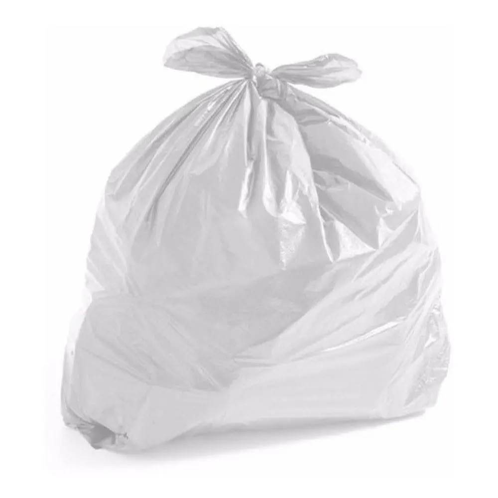 Saco De Lixo 20l Branco Comum Com 100 Unid