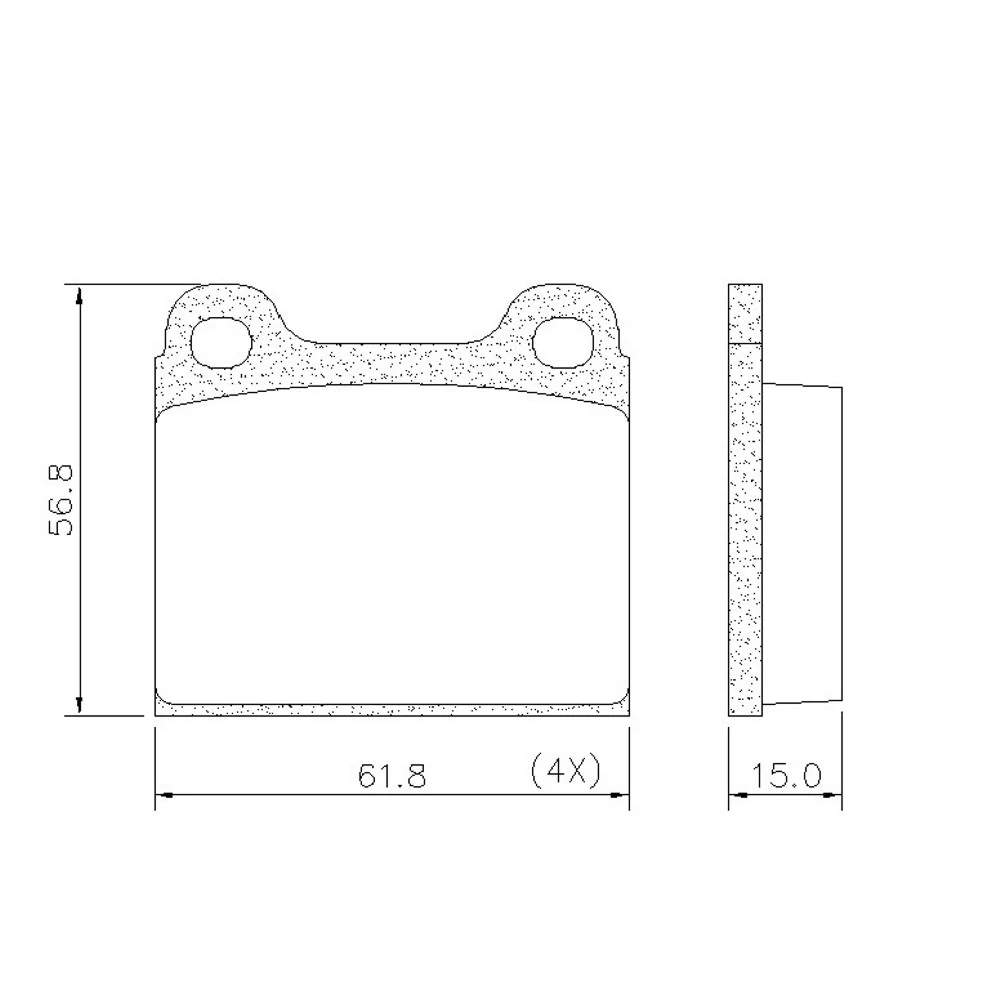 Pastilha de Freio Dianteira VOLKSWAGEN GOL/VOYAGE - FRAS-LE PD16