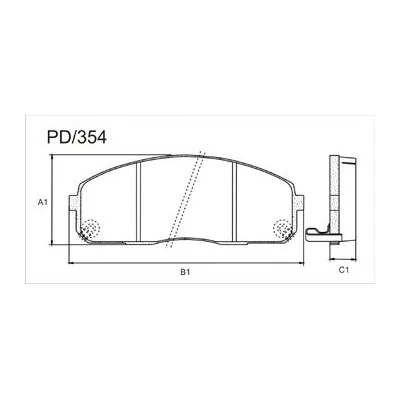 Pastilha de Freio Dianteira HYUNDAI H1 STAREX/HR - FRAS-LE PD354