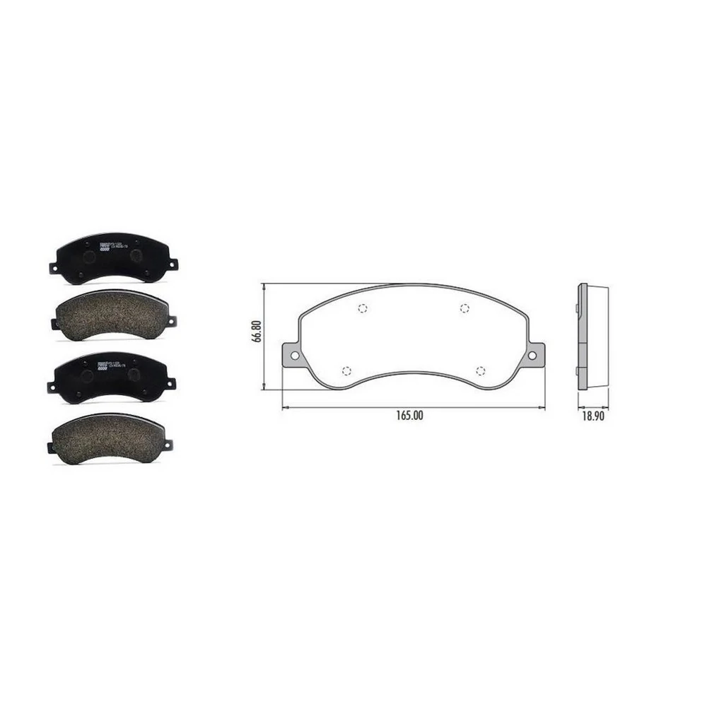 Pastilha de Freio Dianteira VOLKSWAGEN AMAROK Sistema Bosch - FRAS-LE PD1028
