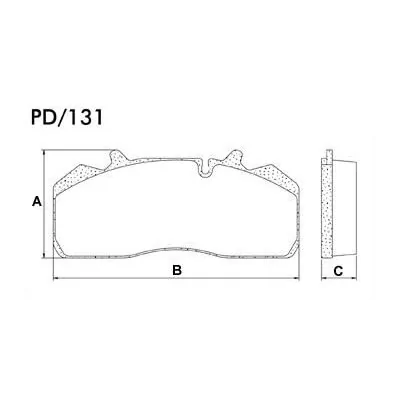 Pastilha de Freio Dianteira VOLVO VM/VM 17 240 - LONAFLEX P131