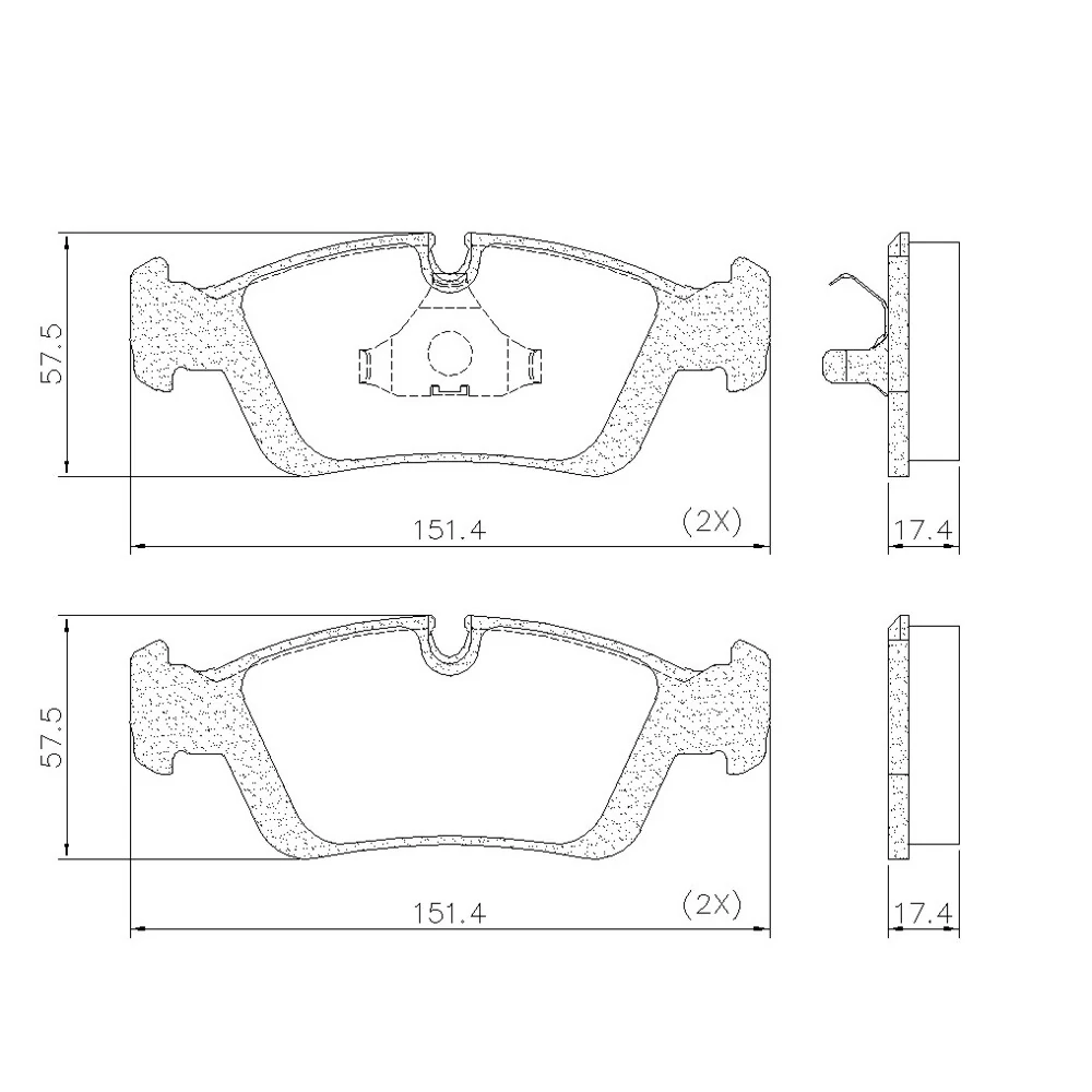 Pastilha de Freio Dianteira sem Sensor - FRAS-LE PD385