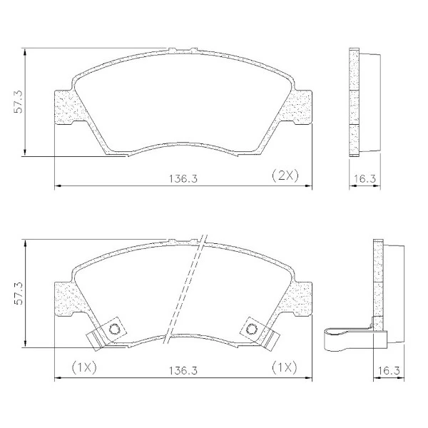 Pastilha de Freio Dianteira HONDA CIVIC Sistema Sumitomo - FRAS-LE PD493